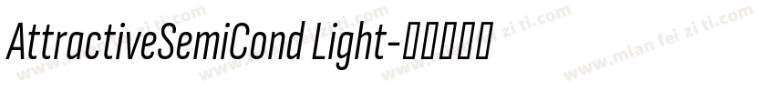 AttractiveSemiCond Light字体转换